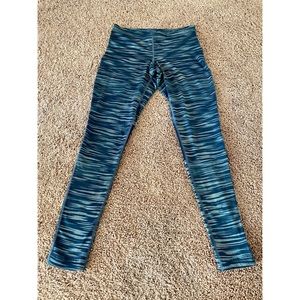 Nike Blue Striped Leggings